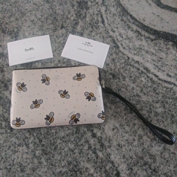 Coach Handbags - NEW Coach bumble bee wristlet LAST CHANCE, FIRM
